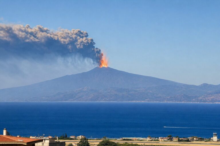 Eruzione Etna, allerta vulcanica da rossa ad arancione: riapre completamente l’aeroporto di Catania