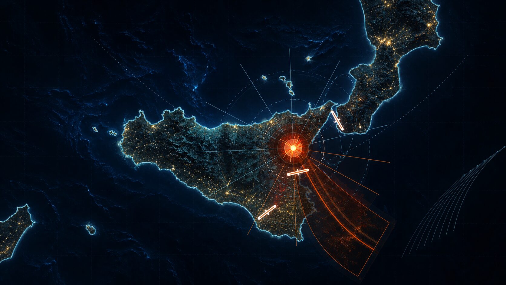 eruzione etna spazio aereo