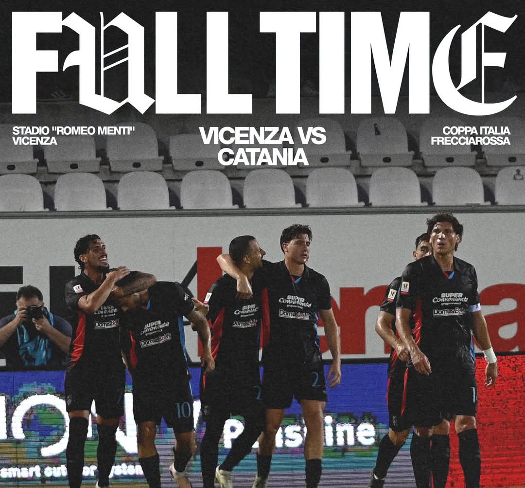 esultanza Catania gol a vicenza