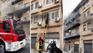 incendio appartamento villa san giovanni