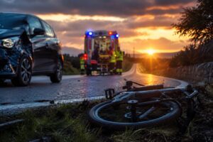 incidente bici auto