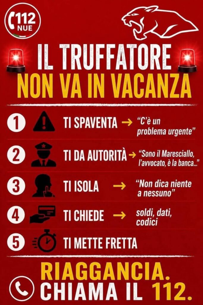 incontri polizia contro le truffe