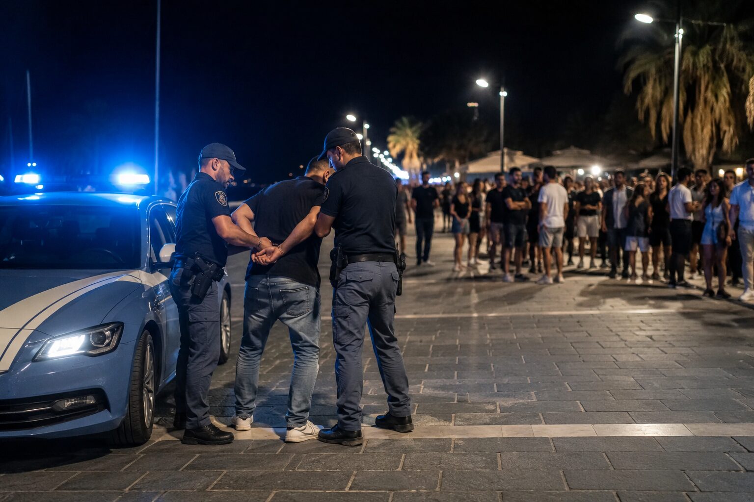 lite sera polizia lungomare