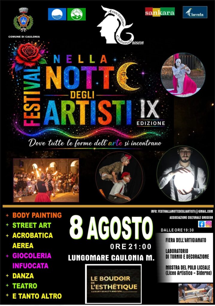 locandina Festival Nella Notte degli Artisti IX edizione
