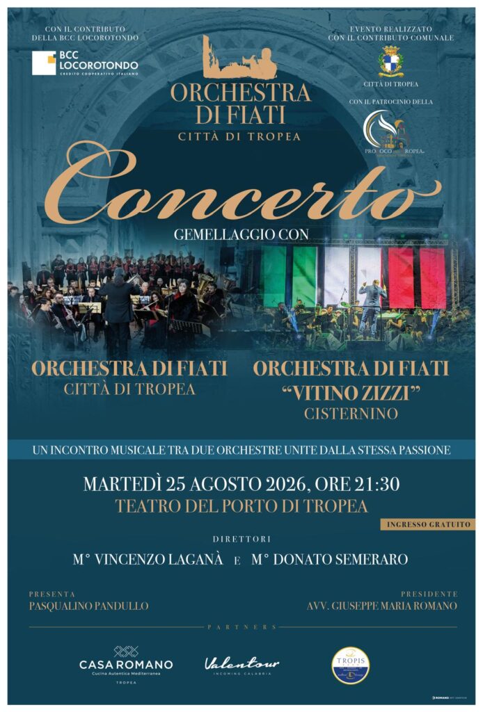 locandina concerto gemellaggio tropea-cisternino