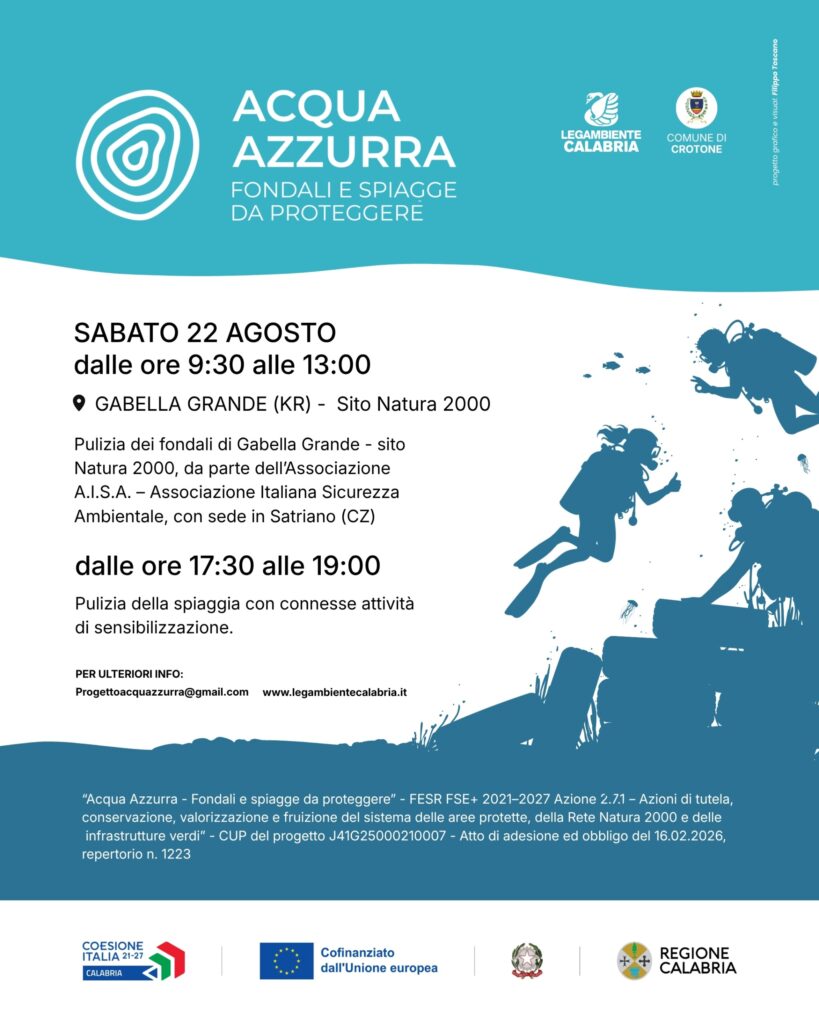 locandina crotone acqua azzurra