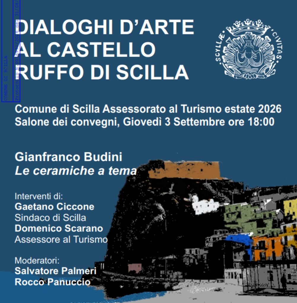 locandina dialoghi d'arte al castello ruffo di scilla