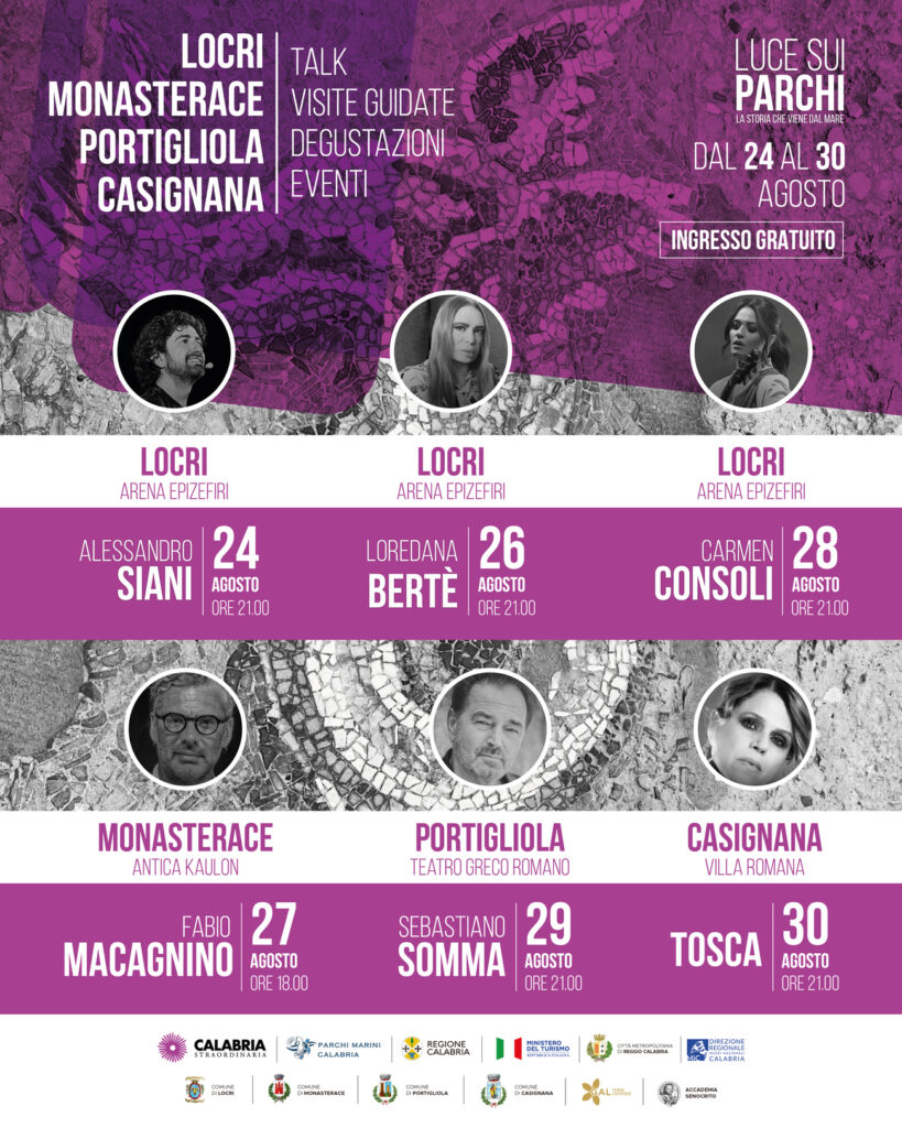 locandina per evento luce sui parchi