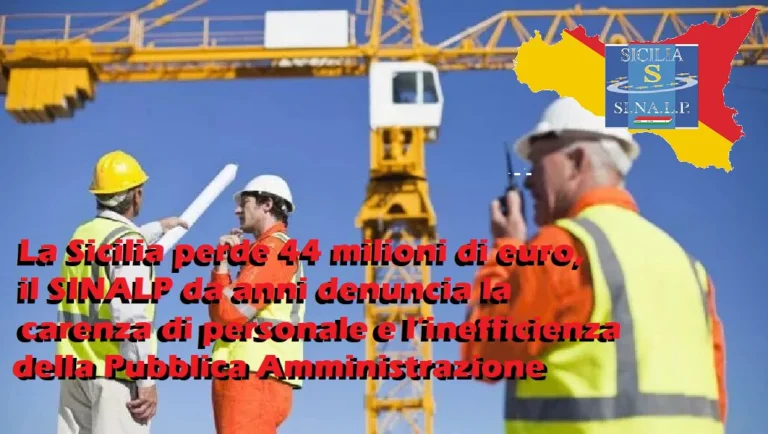 locandina sinalp perdita finanziamenti