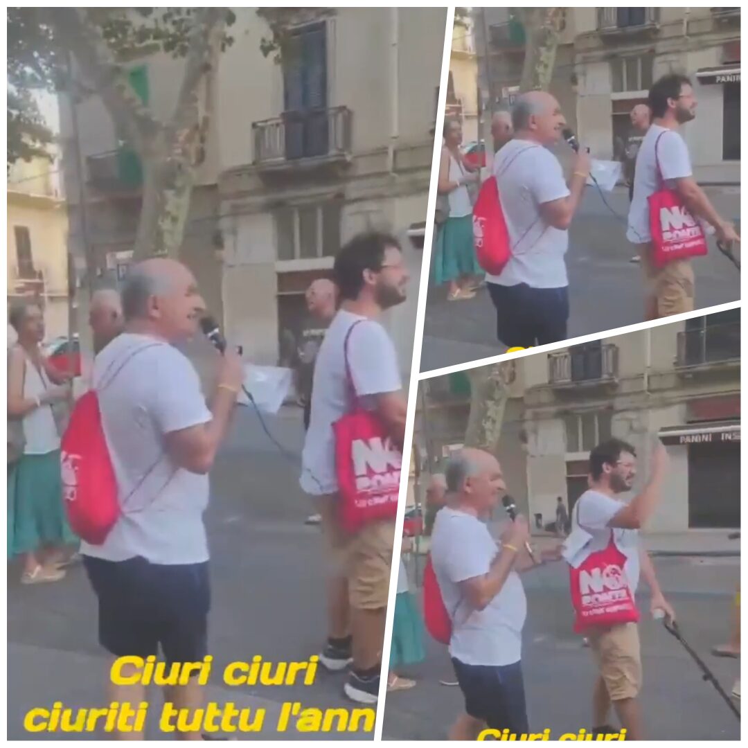 no ponte canta canzoncina a corteo