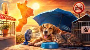 proteggere animali dal caldo