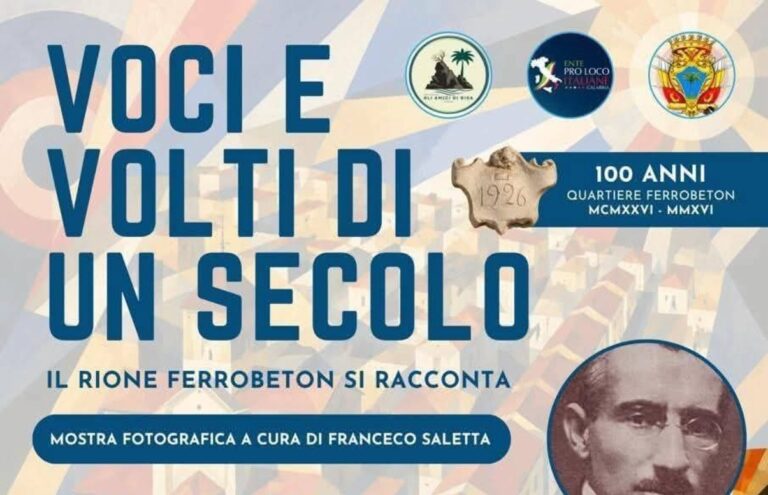 Palmi, il rione Ferrobeton compie 100 anni: una mostra racconta un secolo di storia, volti e memoria