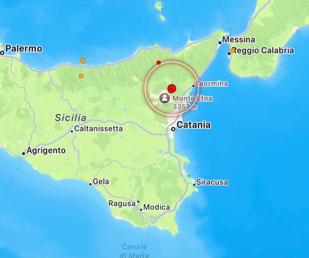 terremoto etna