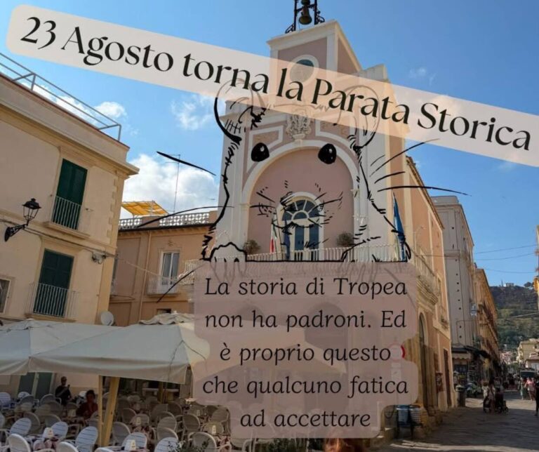 Parata Storica, il Sindaco: “Tropea non ha padroni. Collaborare è un’opportunità, pretendere l’esclusiva è un’altra cosa”