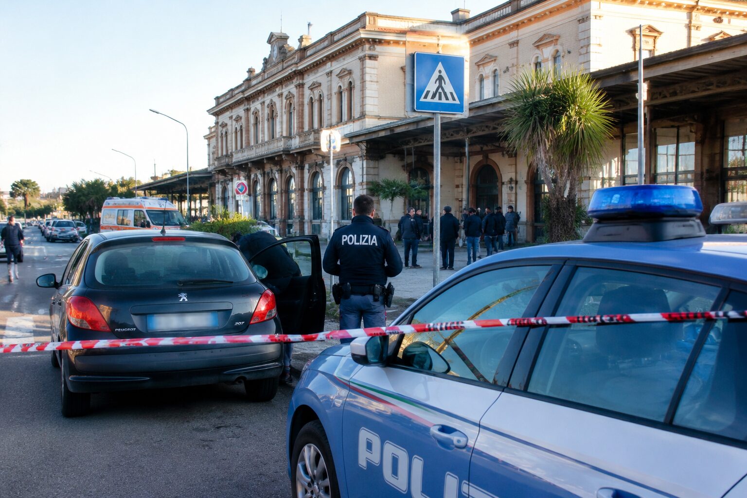 uomo morto vicino stazione polizia