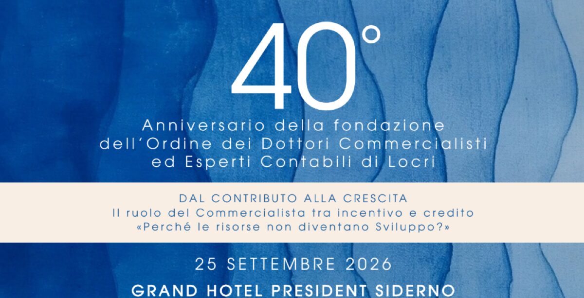 40 anni ODCEC Locri