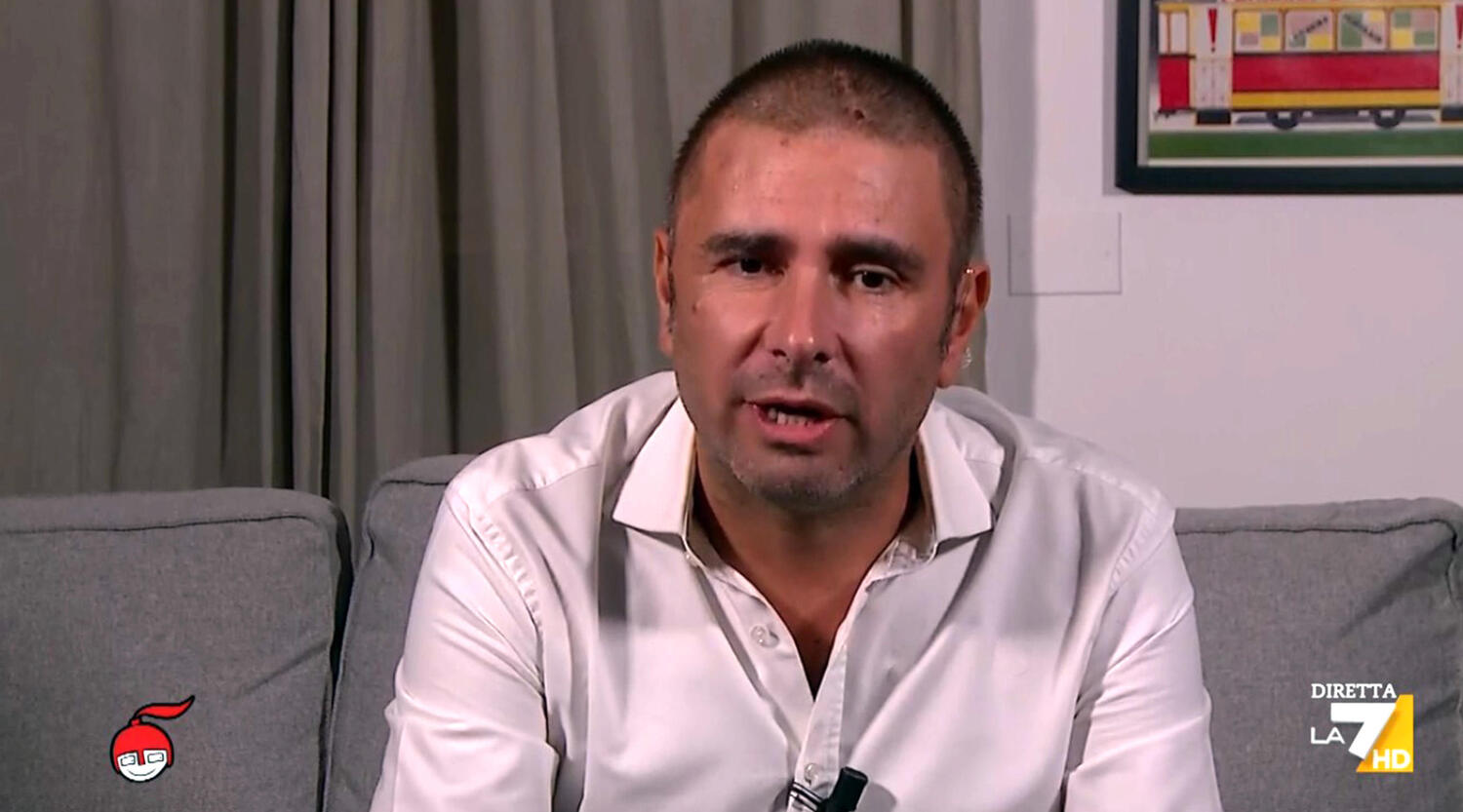 Alessandro Di Battista in collegamento con la trasmissione Di Martedì