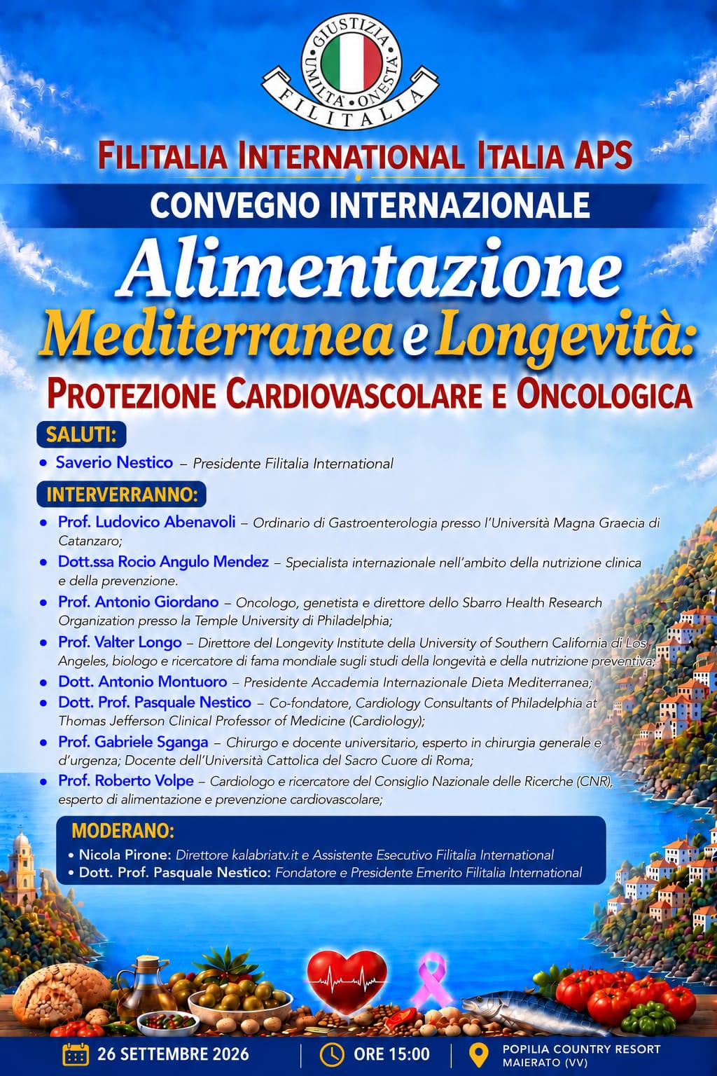 Alimentazione Mediterranea e Longevità Protezione Cardiovascolare e Oncologica