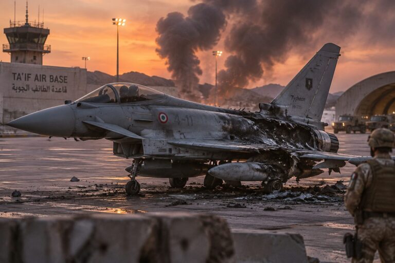 Attacco base Ta'if in Arabia Saudita colpito F-2000 italiano
