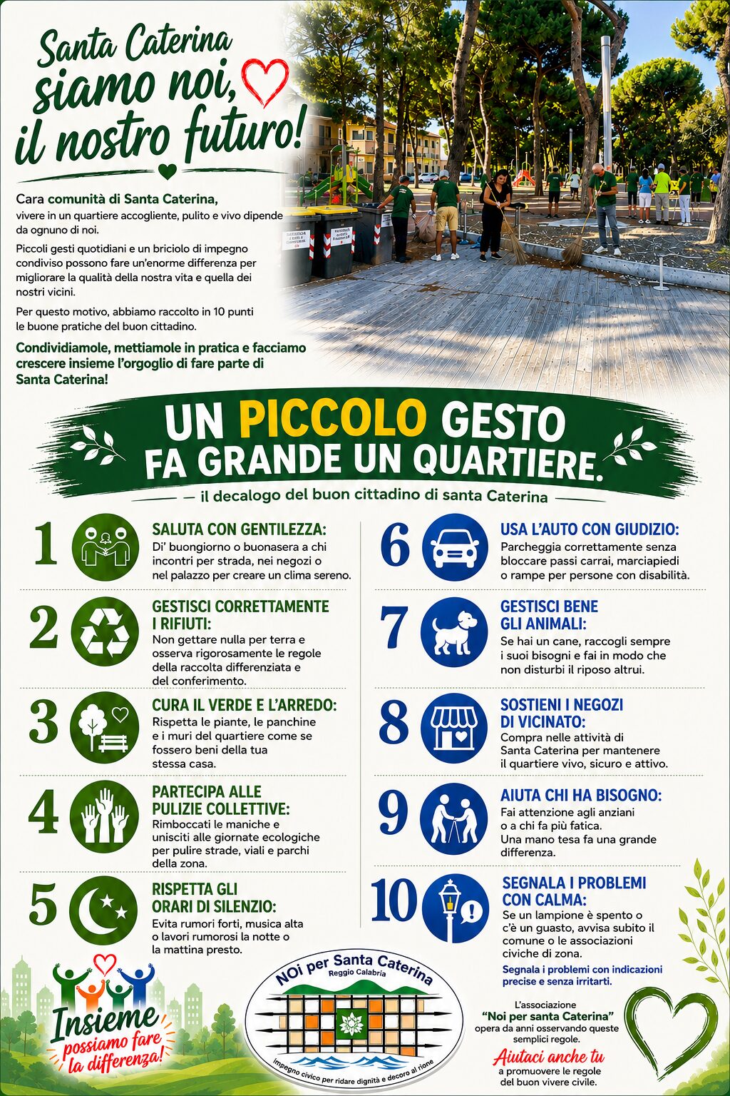 Decalogo buon cittadino Santa Caterina