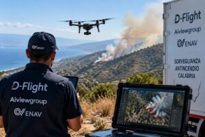 Droni incendi calabria