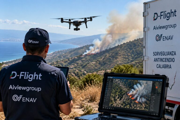 Droni incendi calabria