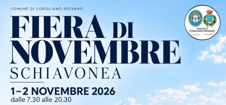 Fiera di novembre a Schiavonea, aperte le domande per gli operatori: scadenza il 7 ottobre