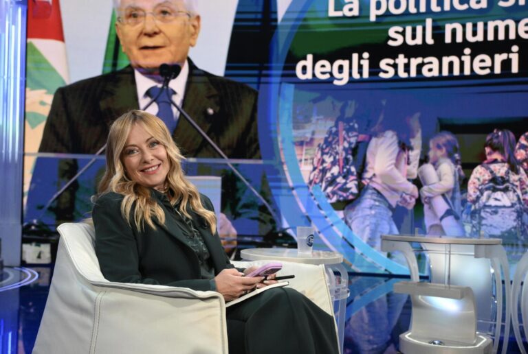 Giorgia Meloni Porta a Porta