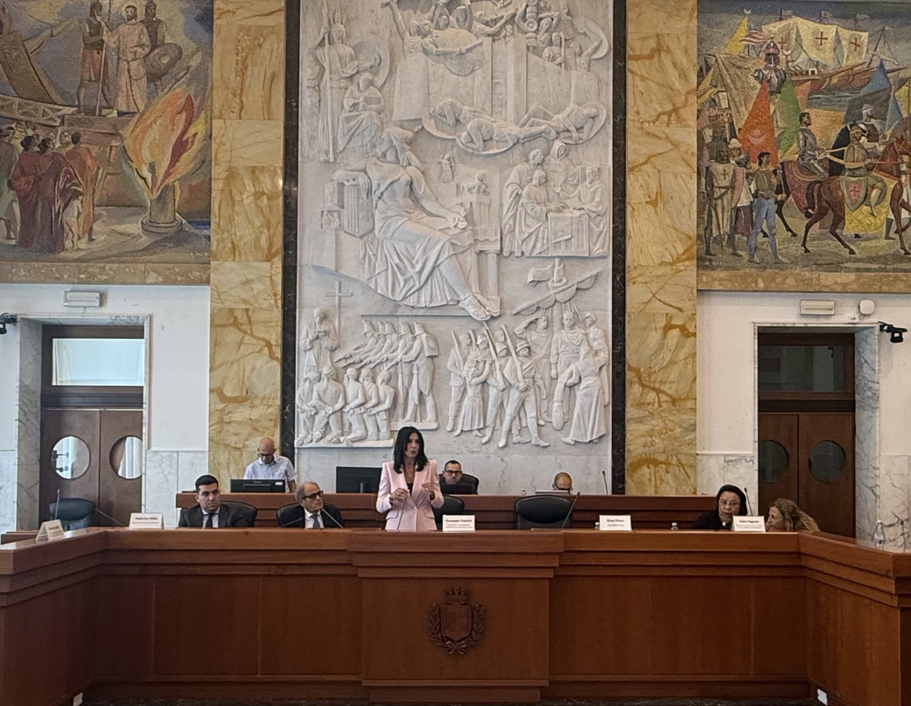 Heba Hagrass in 5ª Commissione Comunale a Reggio Calabria