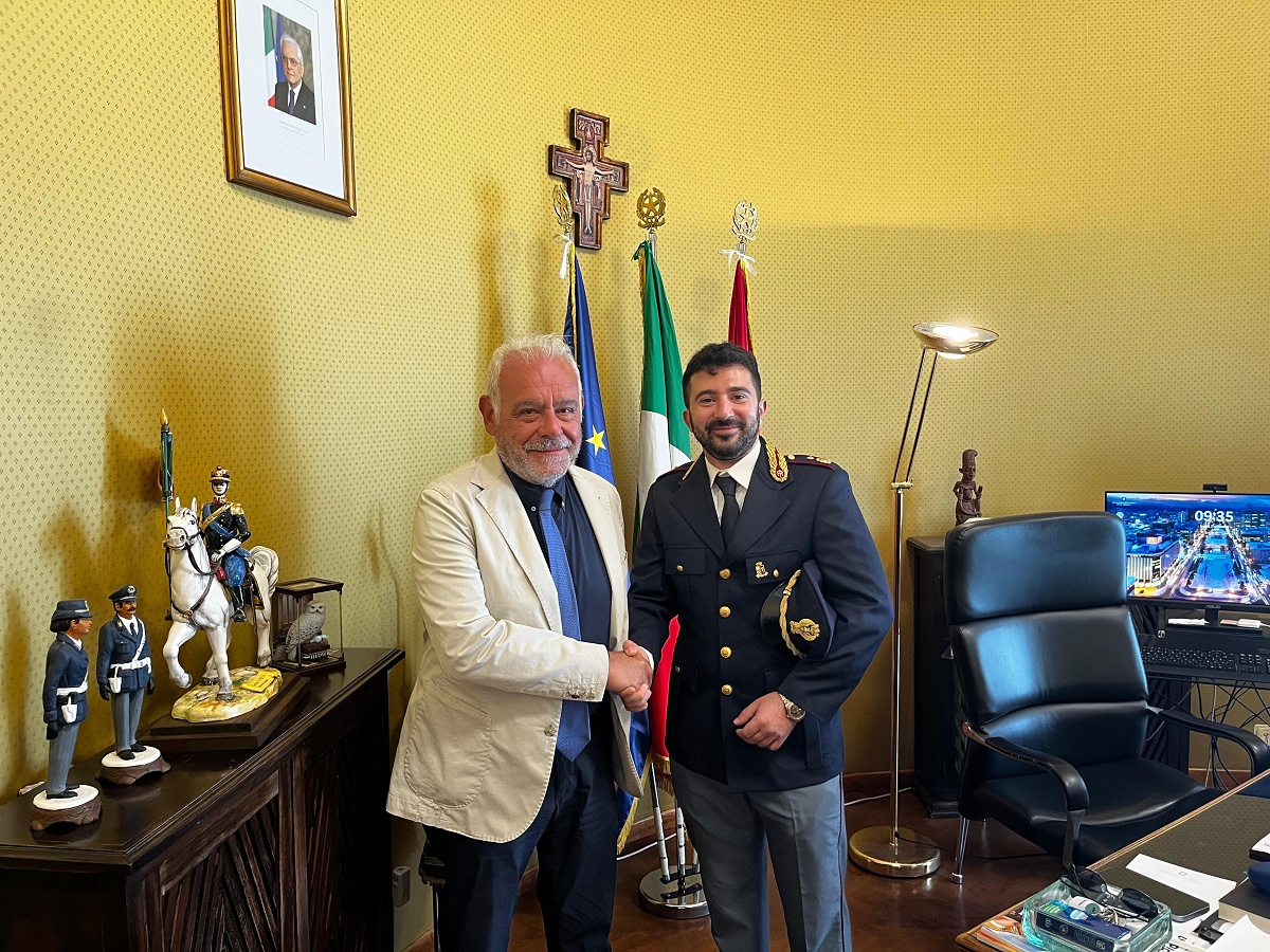 Il Questore La Rosa e il Commissario Capo Pulejo