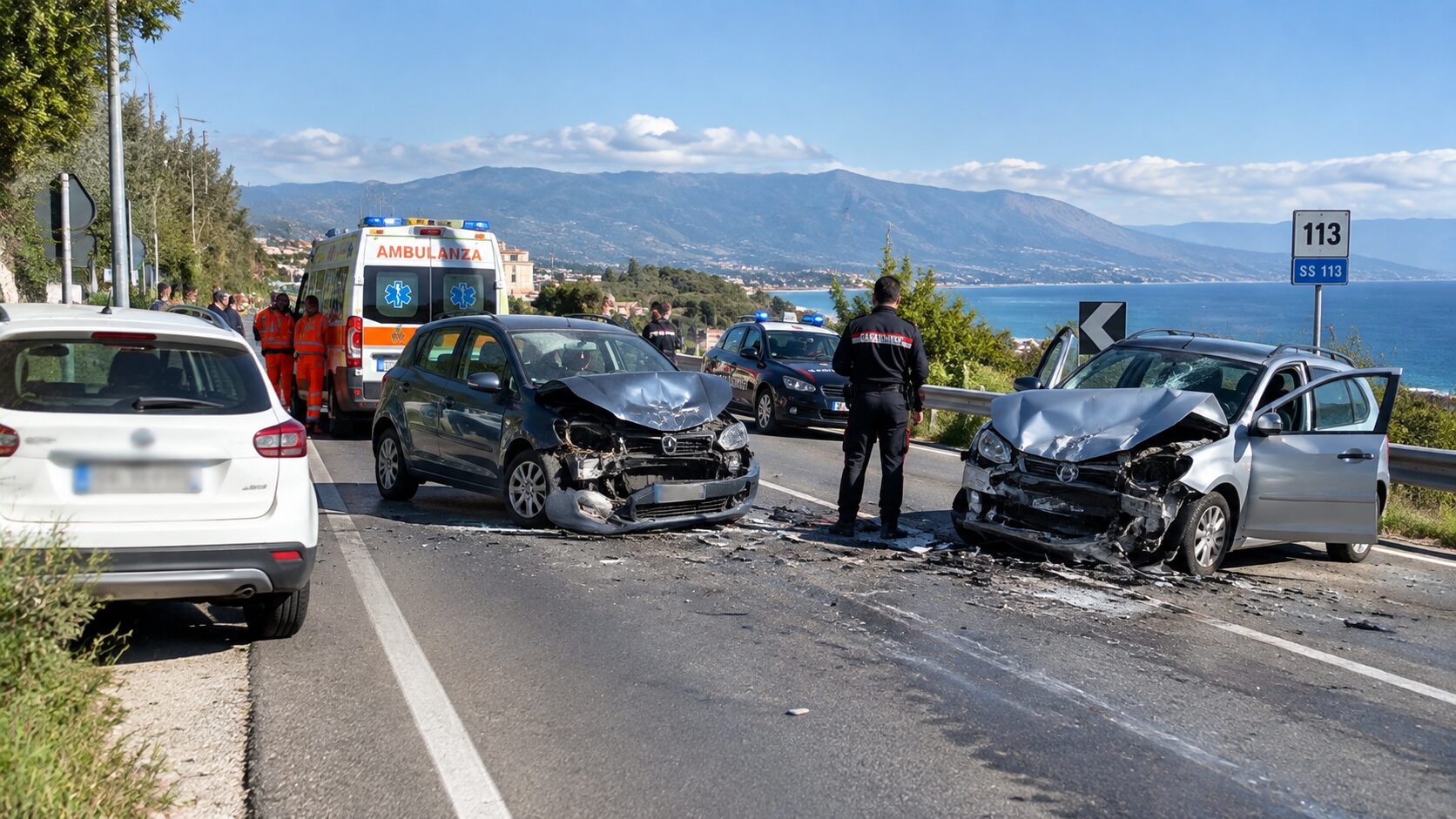 Incidente tra due auto