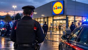 Intervento dei Carabinieri al lidl