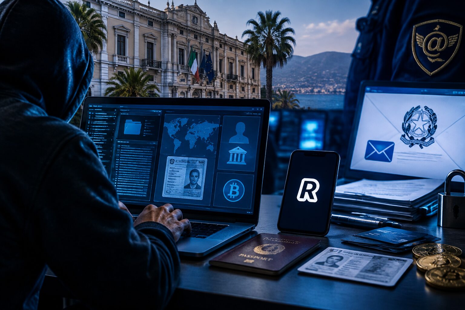 Intrigo informatico tra identità e finanza