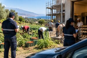Ispezione tra campi e cantieri