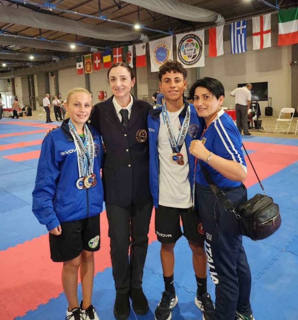 Karate, trionfo reggino ad Atene Emanuele e Federica Carlo protagonisti al Gran Prix internazionale