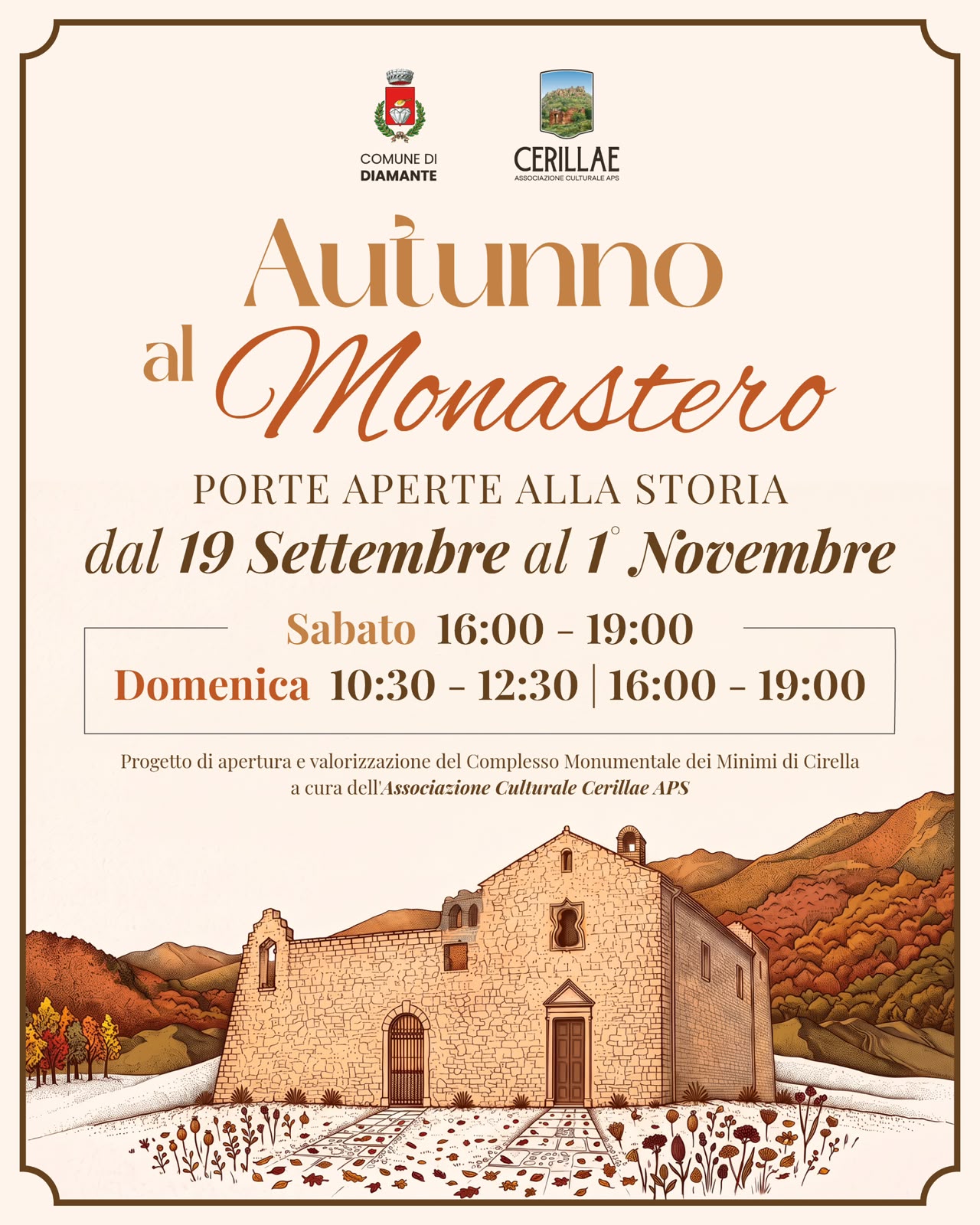 Locandina Autunno al Monastero