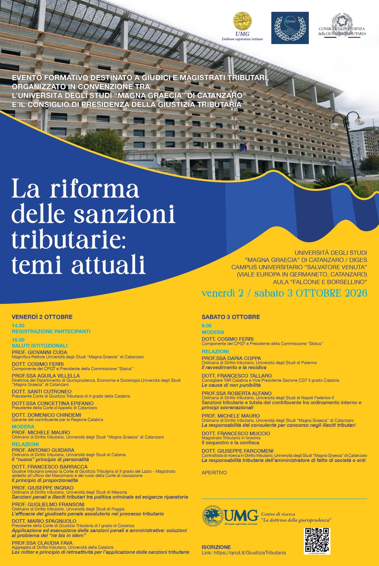 Locandina Convegno Magistrati Tributari