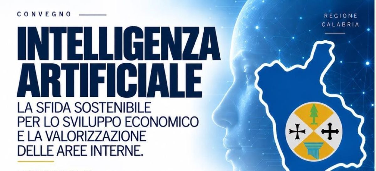 Locandina convegno Intelligenza Artificiale Regione Calabria