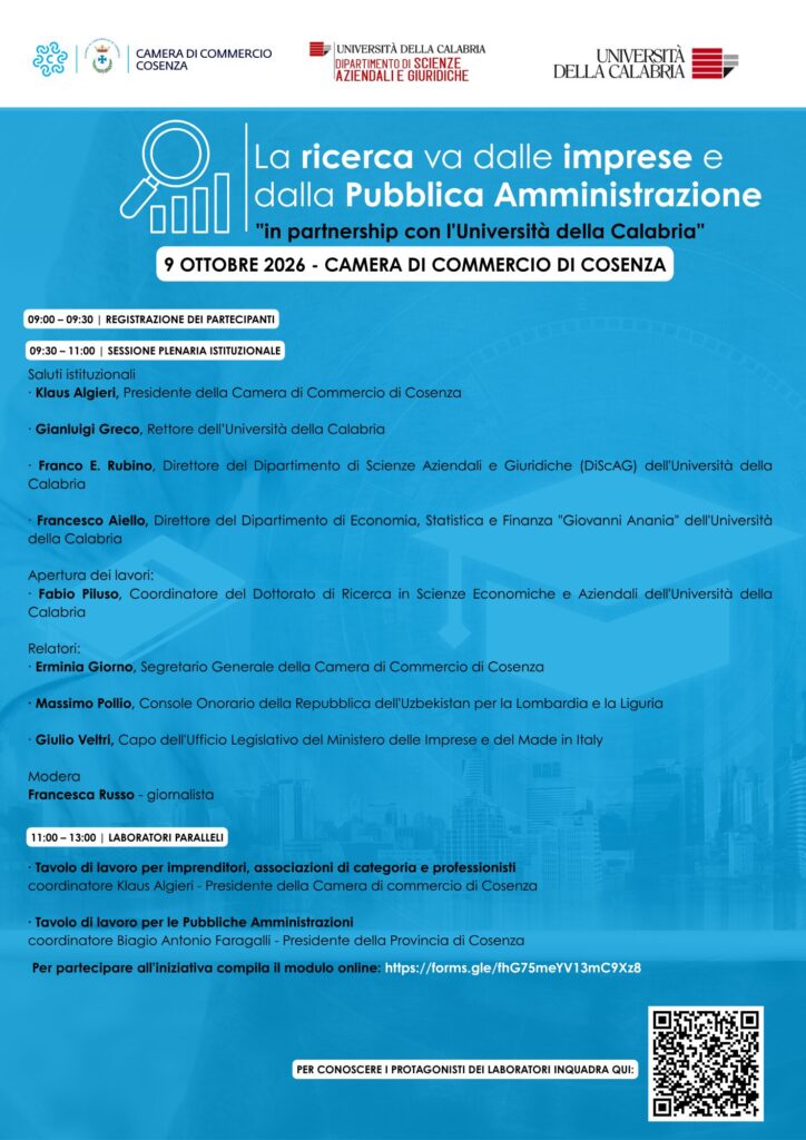 Locandina evento DISCAG