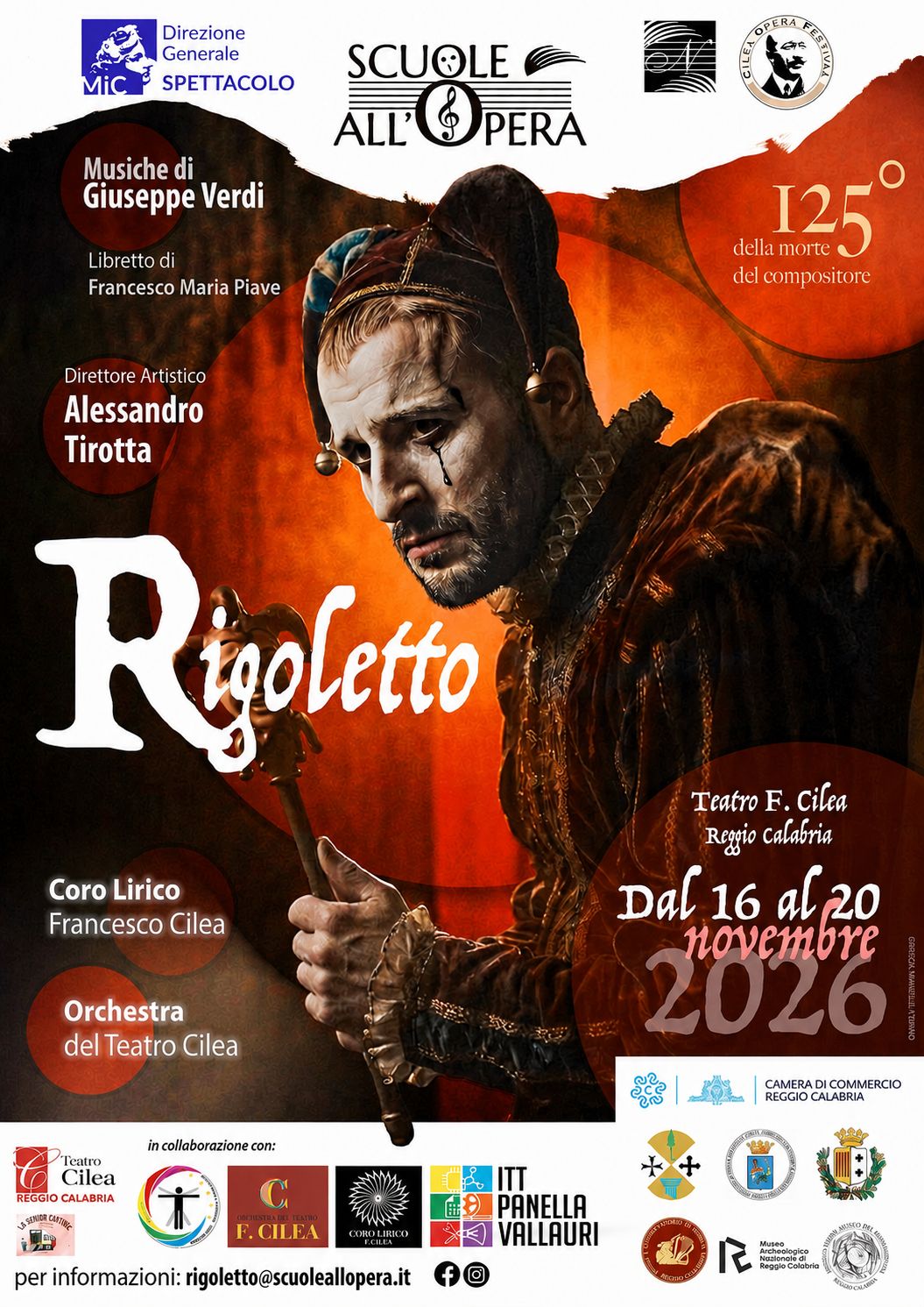 Manifesto Rigoletto Scuole all'Opera