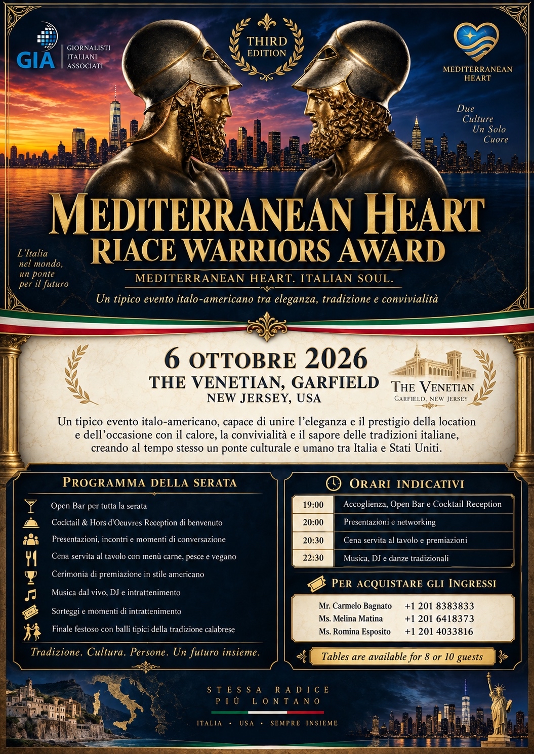 Mediterranean Heart Riace Warriors Award