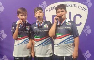 Mondiali Subbuteo Parigi Marco Averna, Samuele Murabito e Aleksandar Rossitto