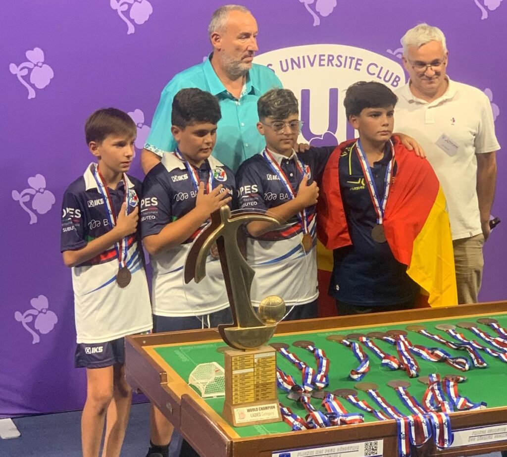 Mondiali Subbuteo Parigi Marco Averna, Samuele Murabito e Aleksandar Rossitto