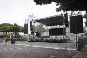 Palco allestito Festa Madonna Reggio Calabria
