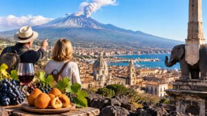 Panorama siciliana tra Etna e mare