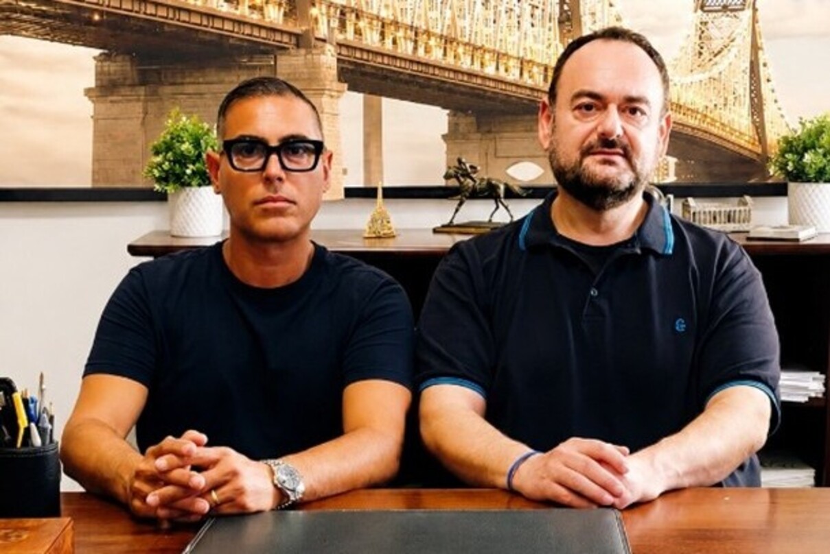 Paolo Ferrara insieme ad Antonio Strati referente del Comitato 2122
