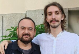 Paolo Ferrara insieme al giovane Pietro Miceli del Comitato 1332