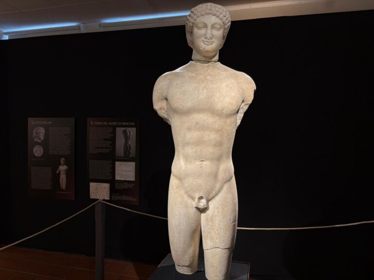 Il Kouros è tornato a casa: domenica la prima esposizione al Museo di Lentini | FOTO e VIDEO