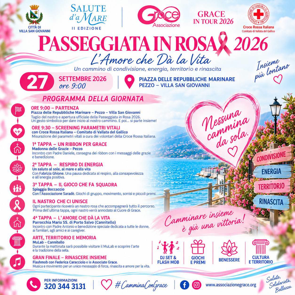 Passeggiata in rosa