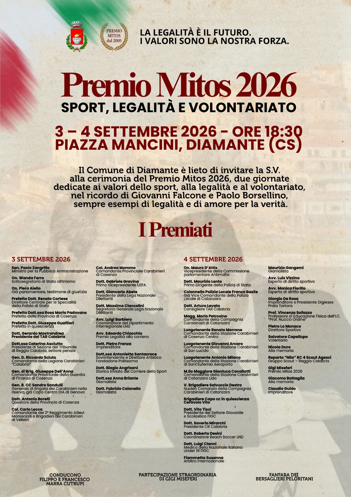 Premio Mitos, locandina